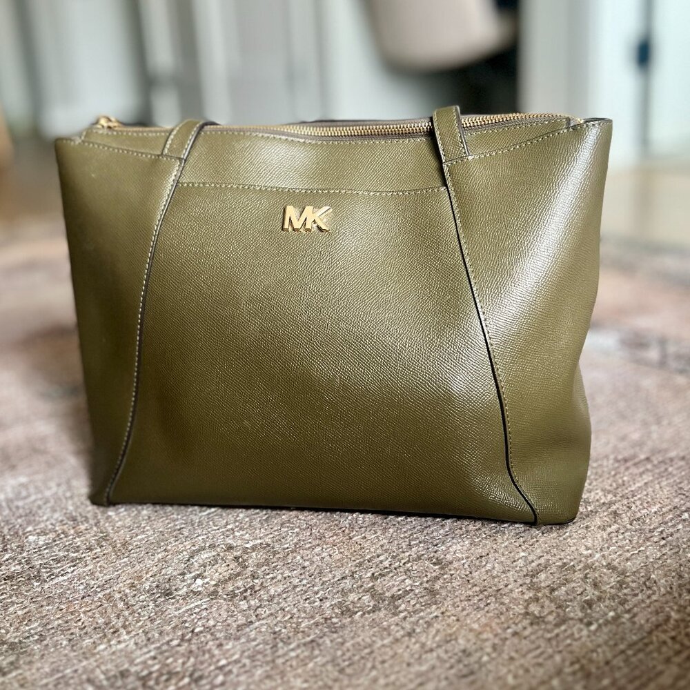 Michael Kors Mercer Tote - Olive Green
